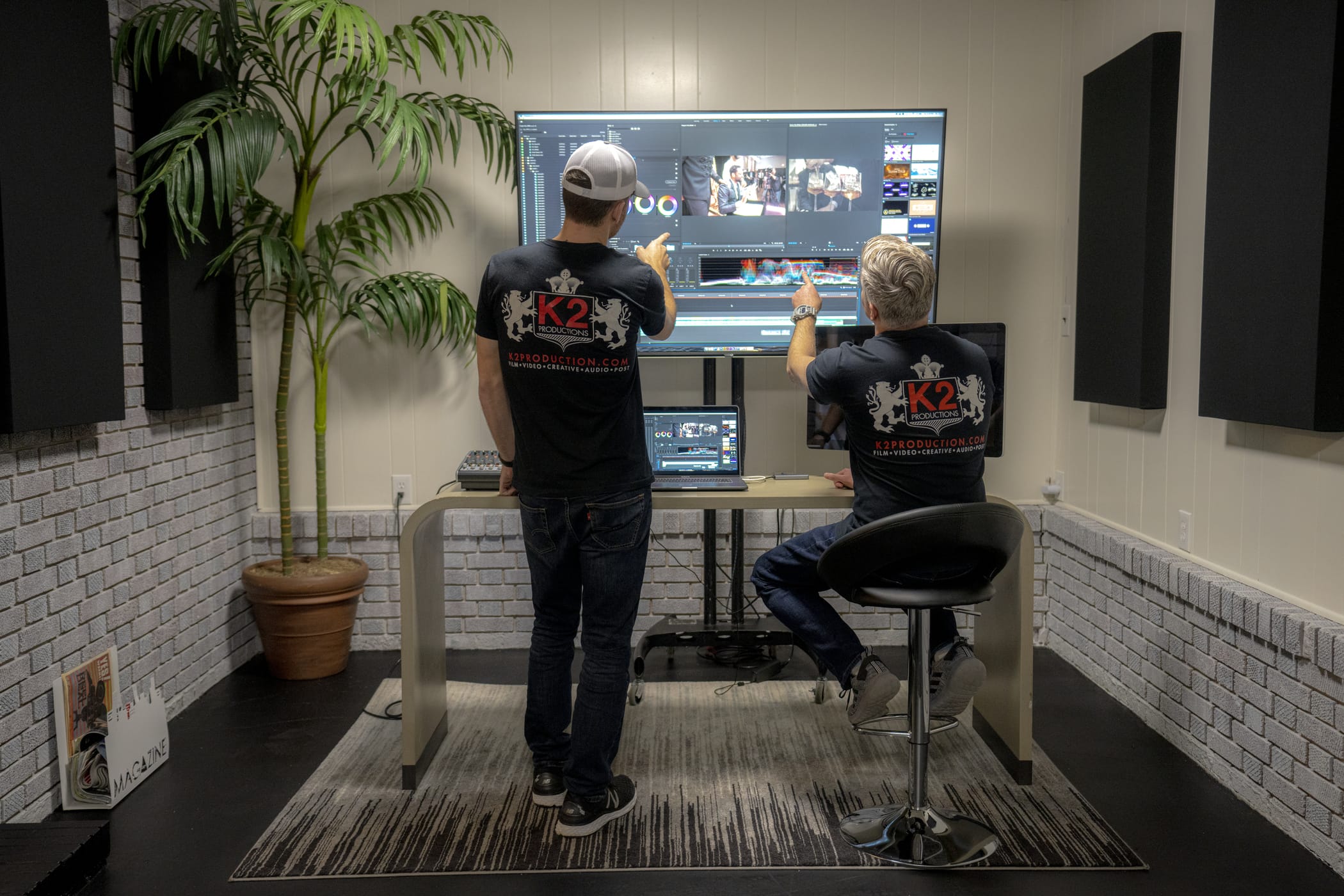 At work with K2 Video Post-Production