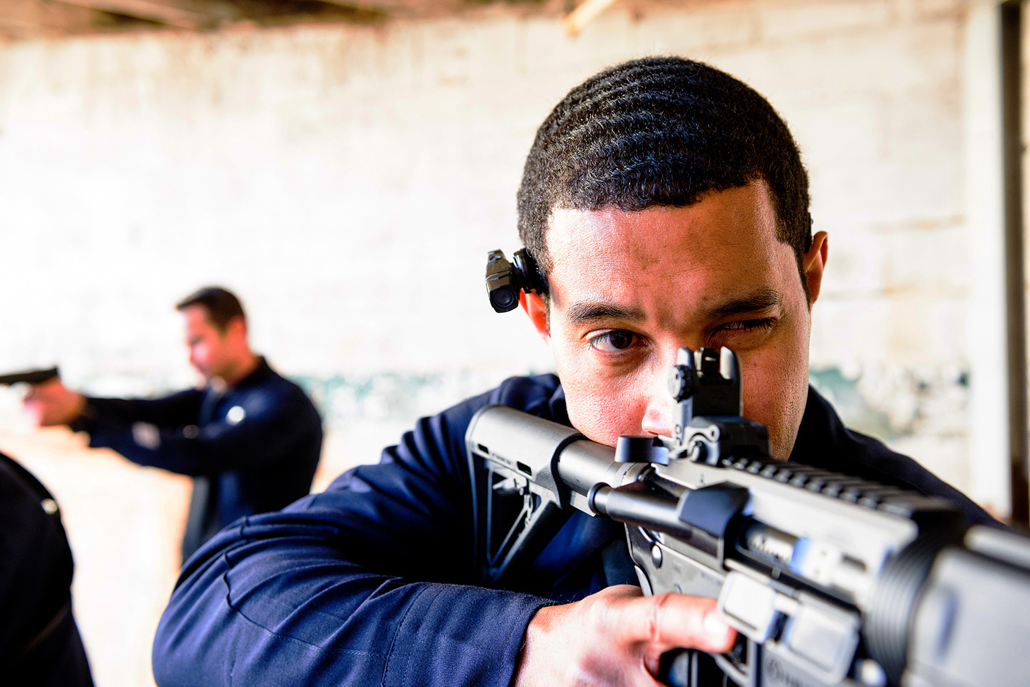 Police Officer with rifle by K2 Productions Photography