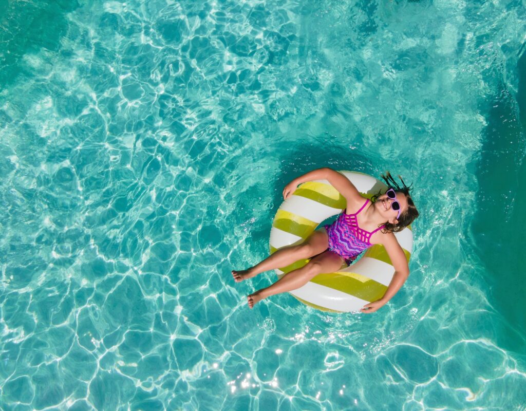 Girl relaxing in pool K2 Travel and Tourism Photography