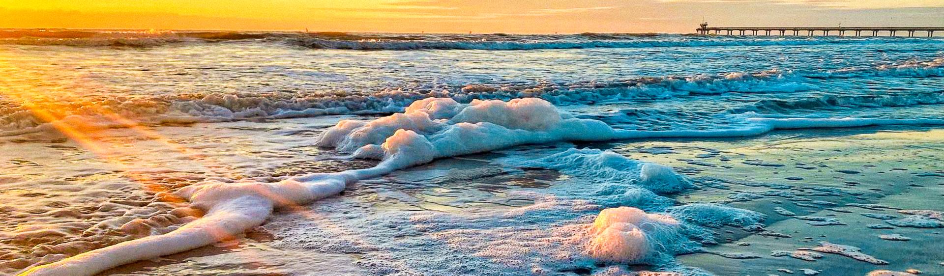 Beach Waves sunset by K2 Productions Photography